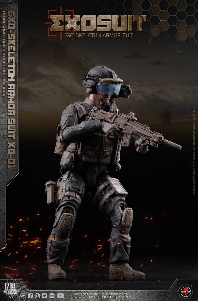 SSE001 EXO 外骨骼装甲服XO-01 可动收藏人偶