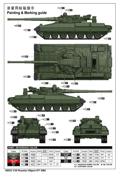 编号:09533 1/35 装甲车辆系列 俄罗斯“477工程”坦克