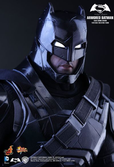 MMS356  蝙蝠侠大战超人：正义黎明 装甲蝙蝠侠（黑色电镀版） 珍藏人偶