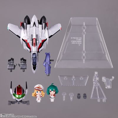 TINY SESSION 超时空要塞F VF-25F 弥赛亚女武神（早乙女有人专用）+兰花+雪莉 -金属色-