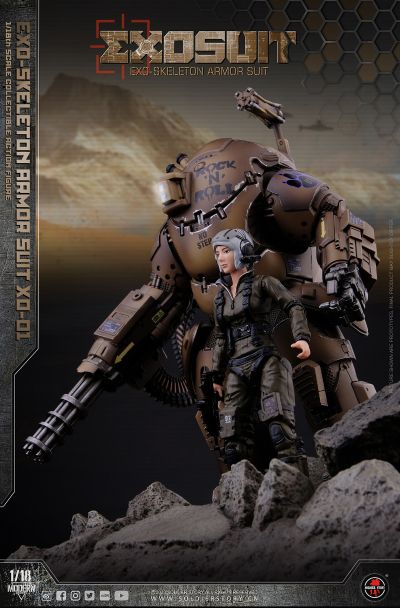 SSE001 EXO 外骨骼装甲服XO-01 可动收藏人偶