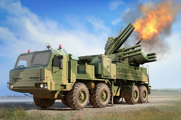 编号:01087 1/35 装甲车辆系列 俄罗斯BAZ-6909卡车96K6式“铠甲”-S1防空系统