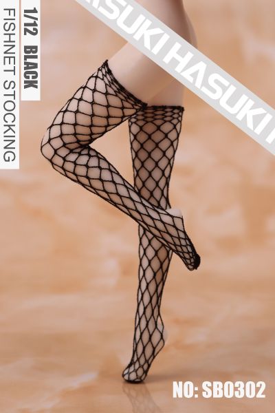 SB0301/SB0302 3D立体长筒袜大网 无缝 机娘服饰