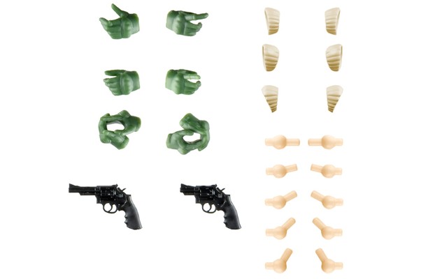 小军械库 LAOP15 创彩少女庭园用 战术手套2 左轮手枪套装（绿色）