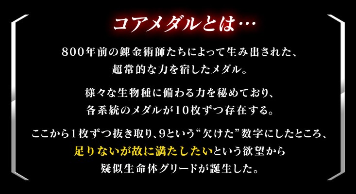 CSM 假面骑士欧兹系列 安库核心硬币套装