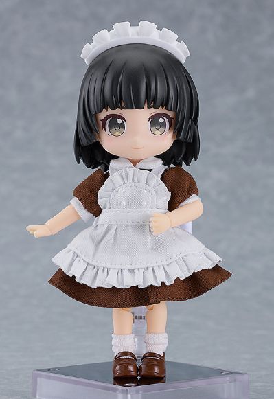 粘土娃 工作穿搭 短版女仆服（黑色/棕色）