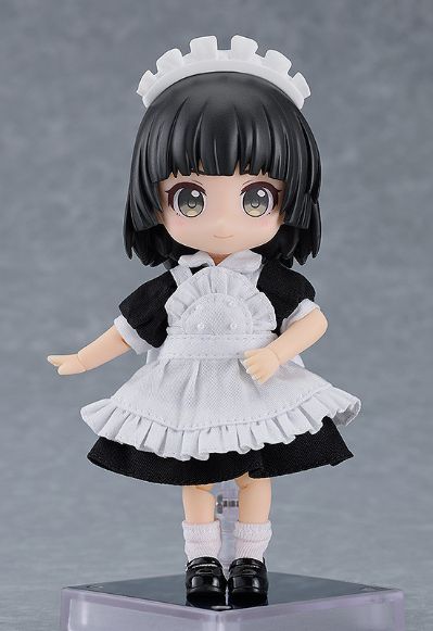 粘土娃 工作穿搭 短版女仆服（黑色/棕色）