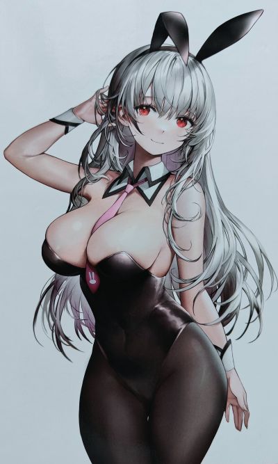 白发兔女郎