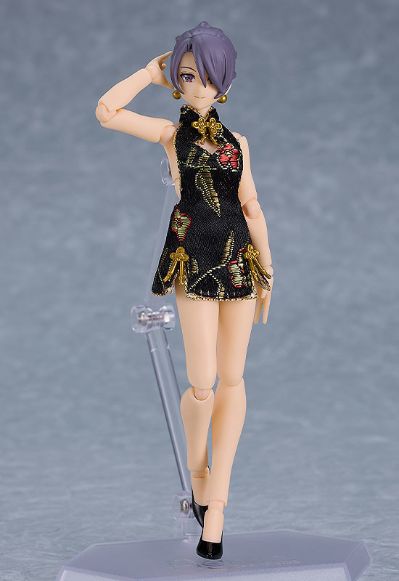 figma#569c 女性素体 (末花) 与 黑色短款旗袍装