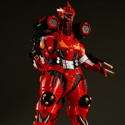 东宝30厘米系列 哥斯拉大战新世纪福音战士 3式机龙（2003版）重武装型 EVA2号机配色