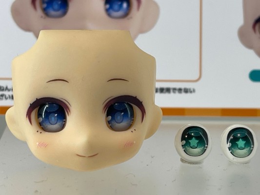 粘土娃 娃眼（海军蓝/粉红心/湖绿星）