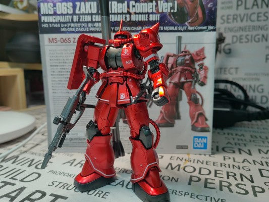 HGGTO 机动战士高达 THE ORIGIN MS-06S 夏亚专用扎古II 赤色彗星Ver.
