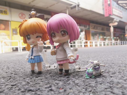 粘土人#1028 月影特工 源桃&Kamari&Monomi