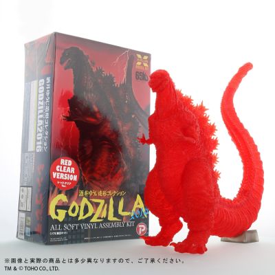 东宝30厘米系列 酒井祐司造型杰作 哥斯拉（2016）软胶拼装套件 透明红色版