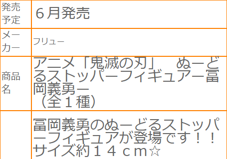 鬼灭之刃 压泡面人偶 ー富冈义勇ー