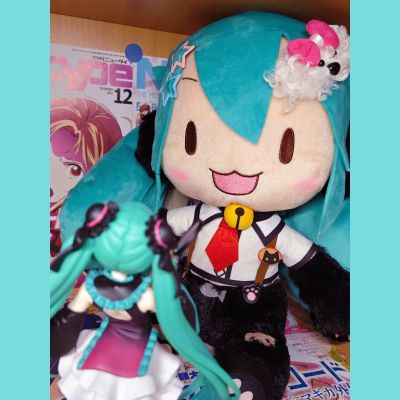 超大毛绒玩偶  初音未来歌姬计划街机版 未来之音 初音未来 猫咪款