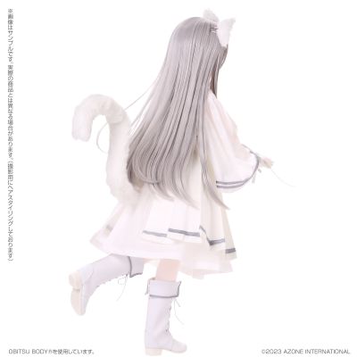 AOD527-FFW  s*t*j × 艾莉丝收集 小型 芙露露～毛绒绒的牧师小猫～白猫