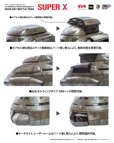 机械幻想系列 陆上自卫队幕僚监部所属 实验航空队 首都防卫移动要塞T-1号 天空主战坦克 超级X