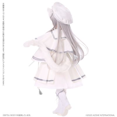 AOD527-FFW  s*t*j × 艾莉丝收集 小型 芙露露～毛绒绒的牧师小猫～白猫