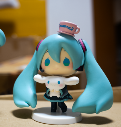 初音未来×大耳狗 精细小人偶