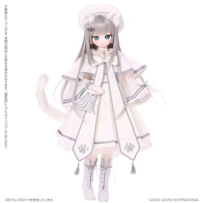 AOD527-FFW  s*t*j × 艾莉丝收集 小型 芙露露～毛绒绒的牧师小猫～白猫