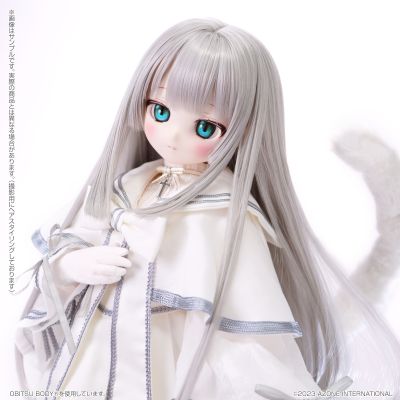 AOD527-FFW  s*t*j × 艾莉丝收集 小型 芙露露～毛绒绒的牧师小猫～白猫