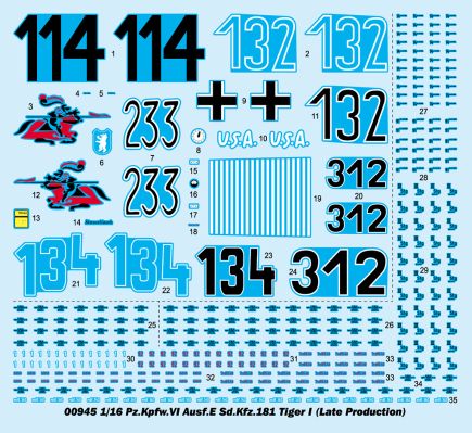 编号:00945 1/16 装甲车辆系列 德国虎1重型坦克-后期型