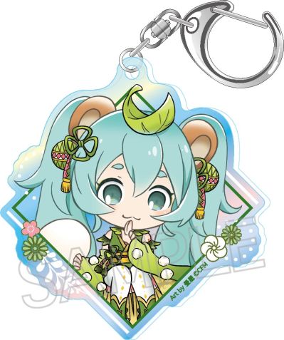 初音未来系列 百鬼夜行 极光亚克力钥匙扣