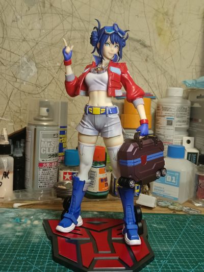 美少女雕像 变形金刚美少女 擎天柱