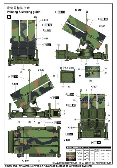 编号:01096 1/35 装甲车辆系列 挪威高级地对空导弹系统