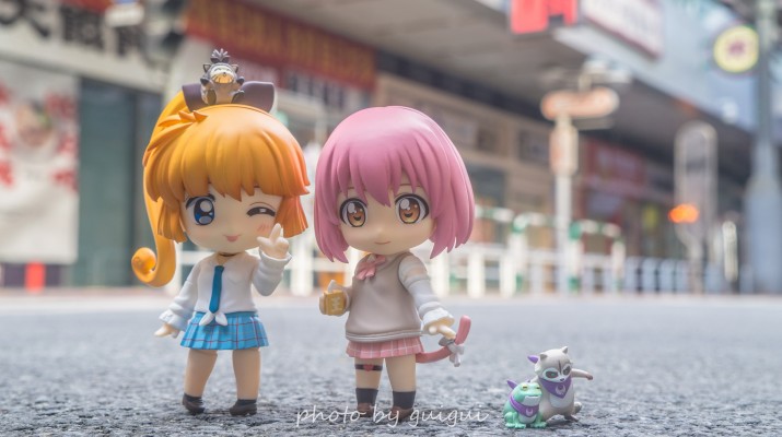 粘土人#1028 月影特工 源桃&Kamari&Monomi