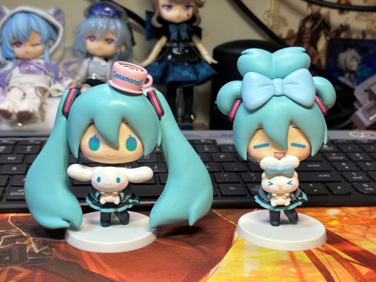 初音未来×大耳狗 精细小人偶