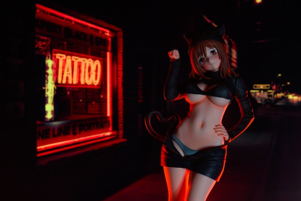猫女孩 黑猫酱