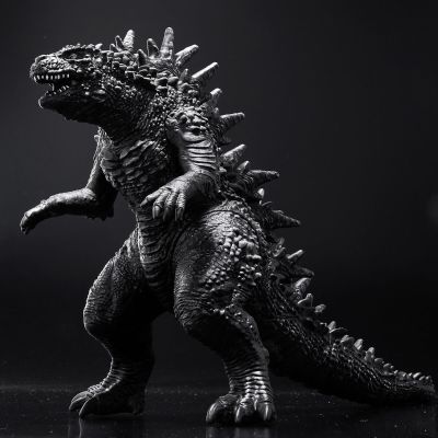 电影怪兽系列  哥斯拉-1.0 哥斯拉+吴尔罗（传说哥斯拉） 黑白配色