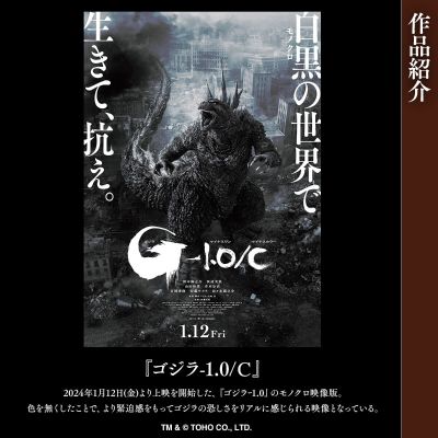 电影怪兽系列  哥斯拉-1.0 哥斯拉+吴尔罗（传说哥斯拉） 黑白配色