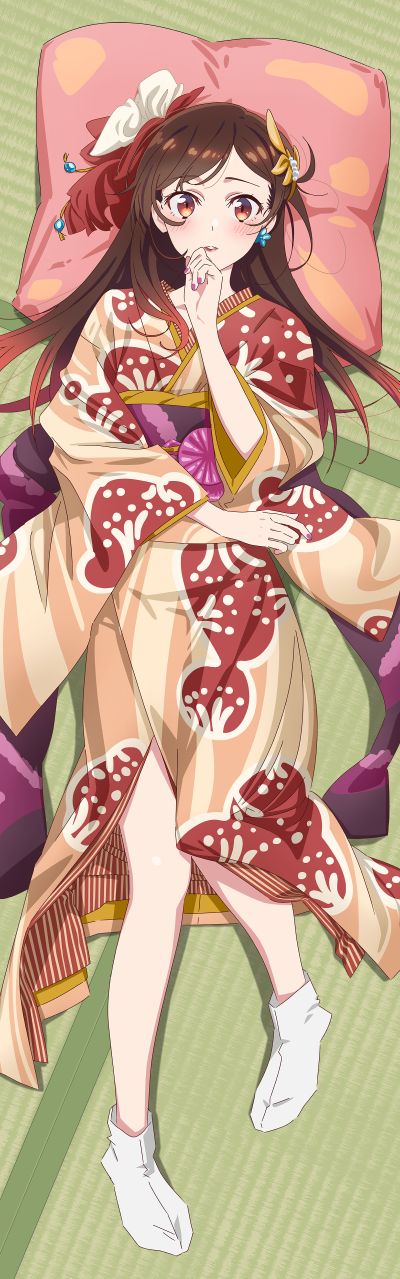 租借女友 第三季 原创插画 抱枕枕套 和服×女仆装
