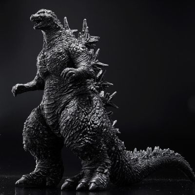 电影怪兽系列  哥斯拉-1.0 哥斯拉+吴尔罗（传说哥斯拉） 黑白配色