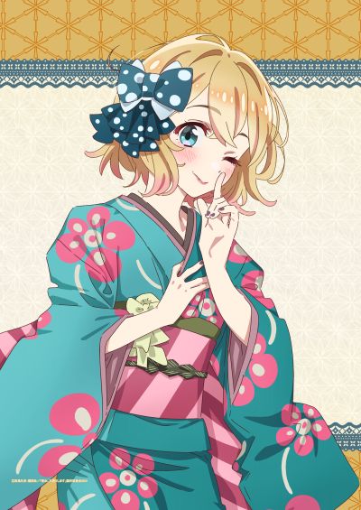 租借女友 第三季 原创插画 B2挂画 和服