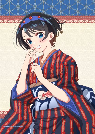 租借女友 第三季 原创插画 B2挂画 和服