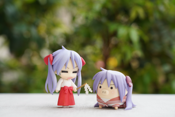 迷你黏土人 幸运星 柊镜 Shrine Maiden 