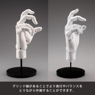 艺术参考工具 手部模型专用手套/右手 -网格线-、左手 -网格线-