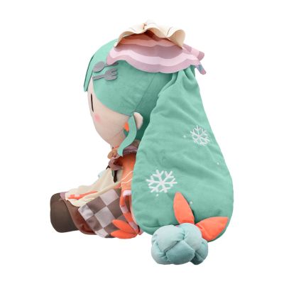 初音未来系列 雪未来2024  Fuwa Petit 可爱软绵绵玩偶 超大尺寸