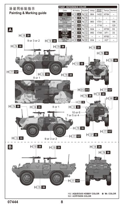 编号:07444 1/72 装甲车辆系列 美国XM706E2装甲车