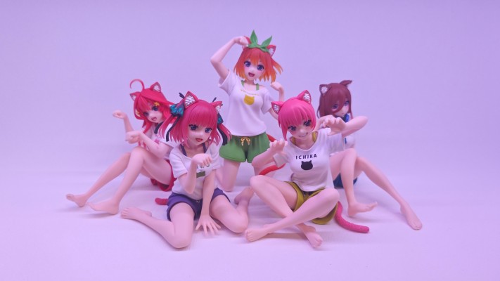 Desktop Cute 五等分的新娘∬ 中野四叶~猫咪居家服~