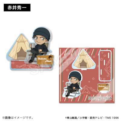 名侦探柯南 Q版角色亚克力场景立牌 露营