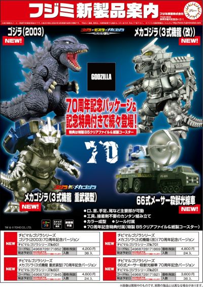 小哥斯拉系列 No.701 机械哥斯拉（三式机龙 改）70周年纪念版