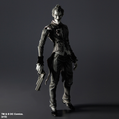 PLAY ARTS改 蝙蝠侠：阿卡姆疯人院 小丑（黑白配色）