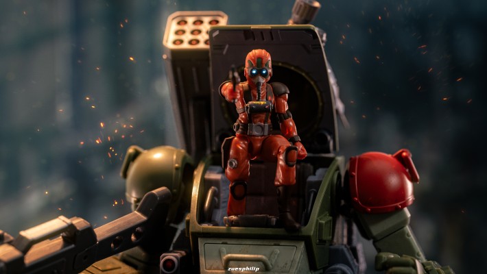 HI-METAL R 装甲骑兵 眼镜斗犬 红肩改造型