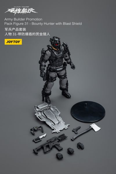 硬核酷玩 军兵产品套装 人物 31 带防爆盾的赏金猎人