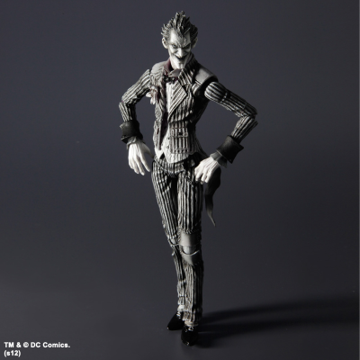 PLAY ARTS改 蝙蝠侠：阿卡姆疯人院 小丑（黑白配色）